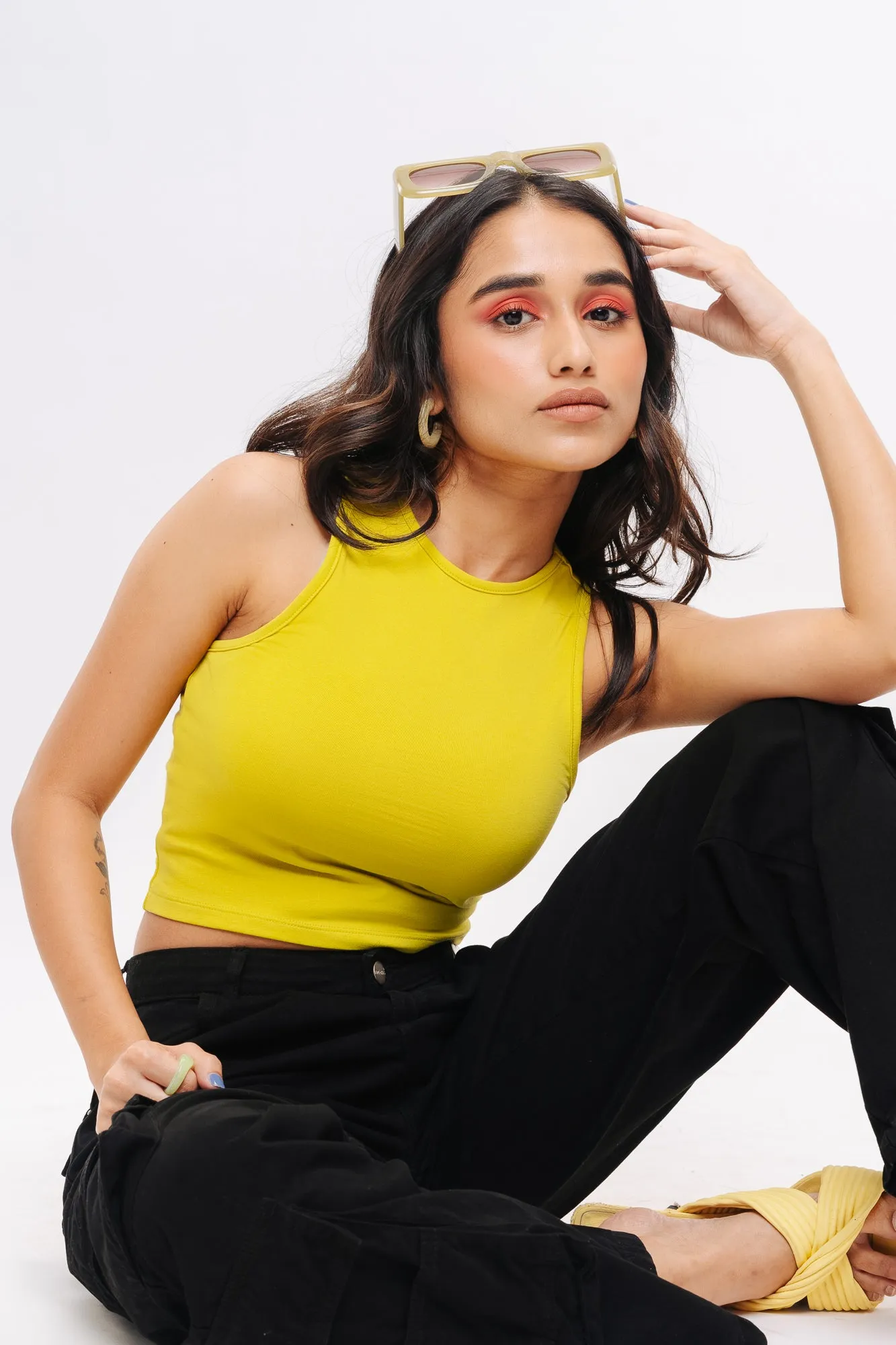 Lemon Green Tank Top