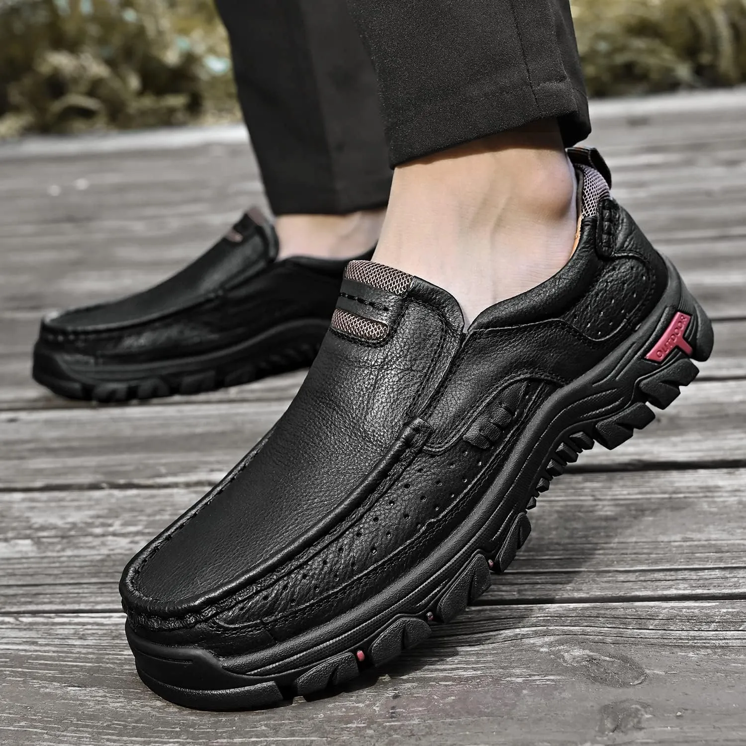 Mens Loafers Slip On Loafer Leather Casual Walking Shoes Comfortable for Work Office Dress Outdoor