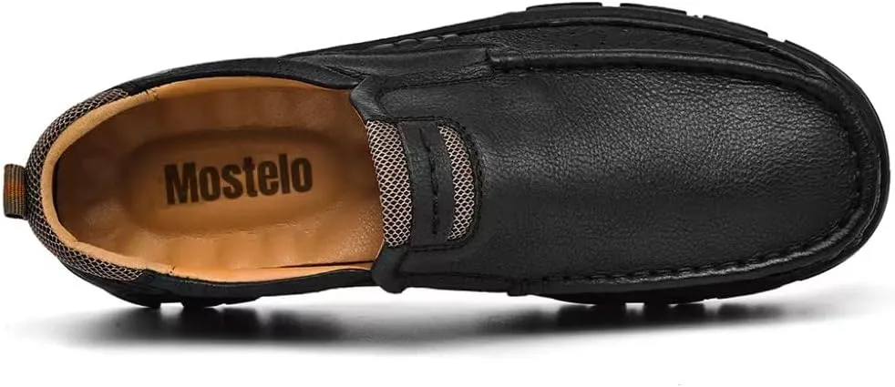 Mens Loafers Slip On Loafer Leather Casual Walking Shoes Comfortable for Work Office Dress Outdoor