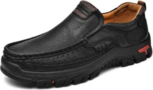 Mens Loafers Slip On Loafer Leather Casual Walking Shoes Comfortable for Work Office Dress Outdoor