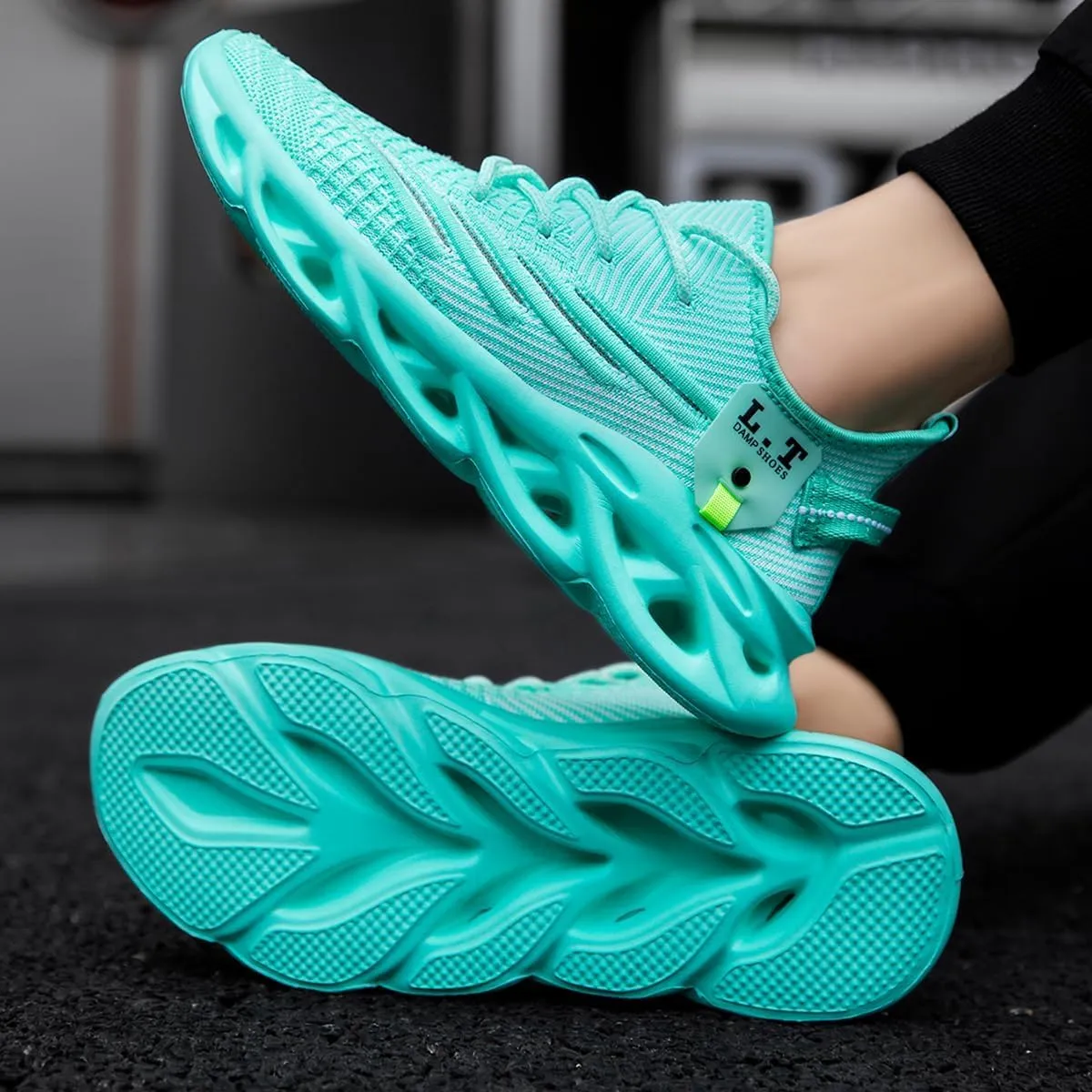 Mens Running Shoes, Fashion Thin Light Breathable Mesh Walking Tennis Shoes, Comfortable Cushioning Sneakers, Non Slip Gym Workout Jogging Cross Training Athletic