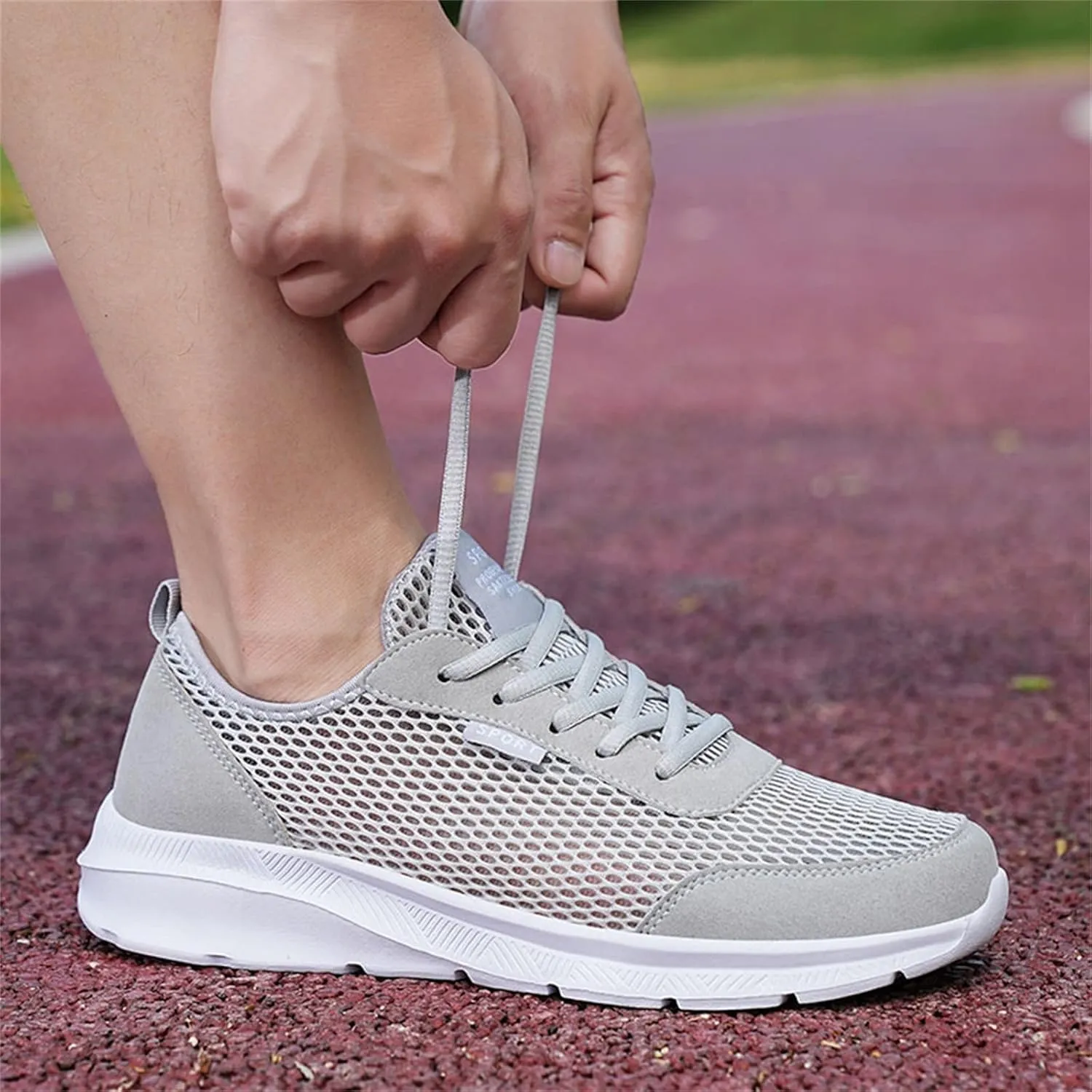 Men's Slip on Walking Shoes Tennis Running Sneakers Lightweight Breathable Casual Soft Sole Comfort Work Gym Trainers