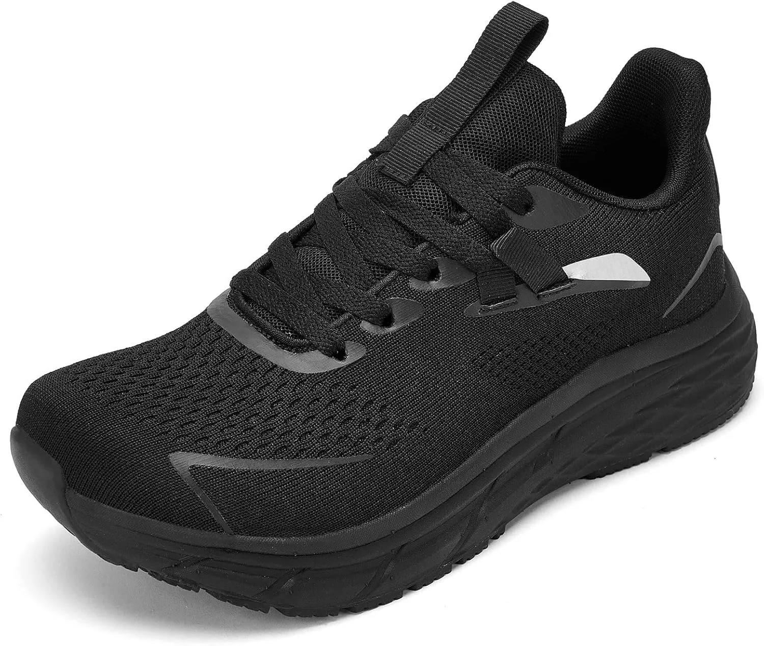 Mens Wide Toe Box Walking Shoes Running Shoes for Men with Wide Feet Wide Width Sneakers for Tennis Gym Workout All Black