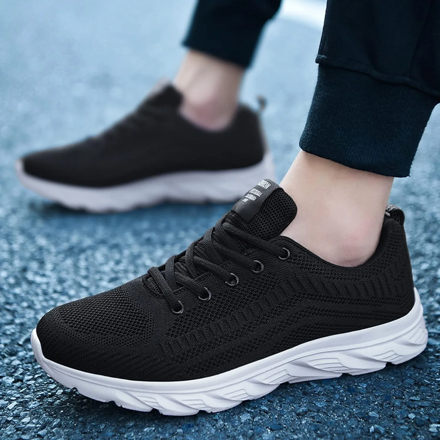 Mens Workout Shoes Running Walking Tennis Shoes for Men Non Slip Light Gym Trainng Shoes Casual Sneaker Comfortable Mesh Athletic Sport Shoes