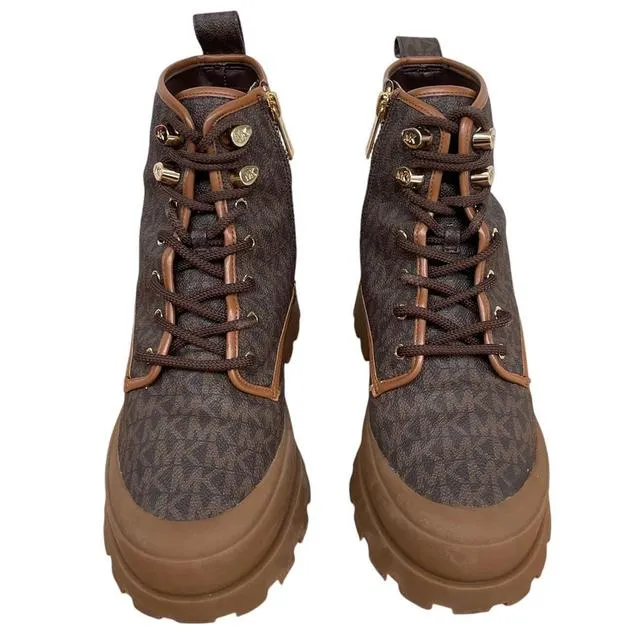 Michael Kors Payton Logo Combat Boots UK 6