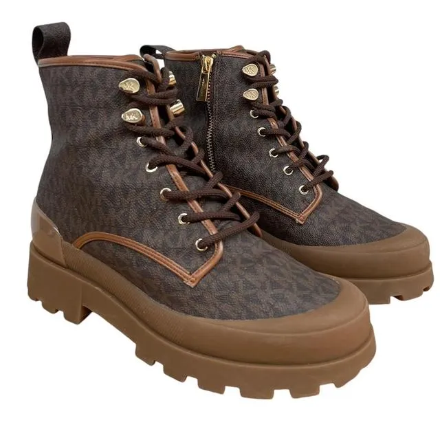 Michael Kors Payton Logo Combat Boots UK 6