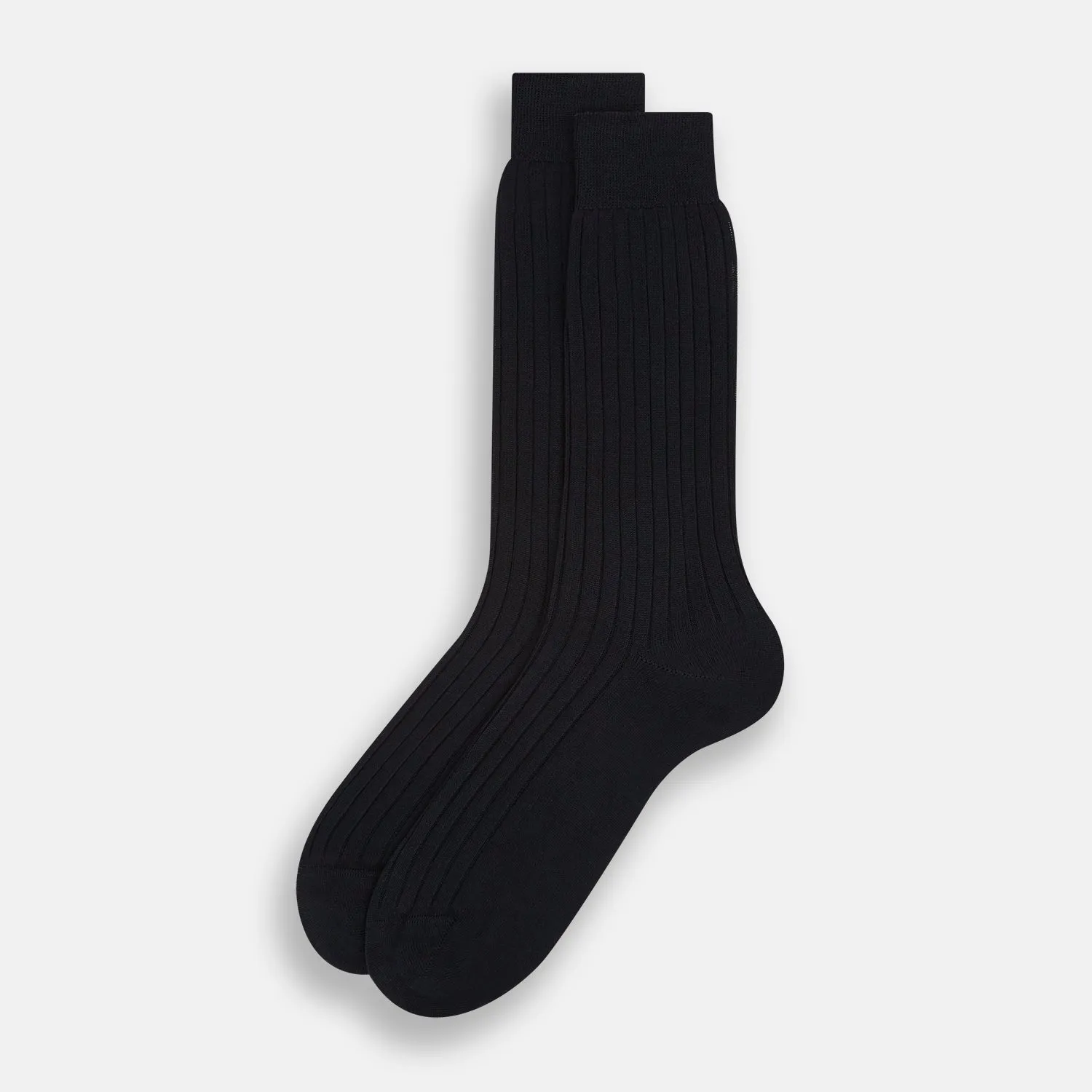 Midnight Thick Knit Mid-Length Socks