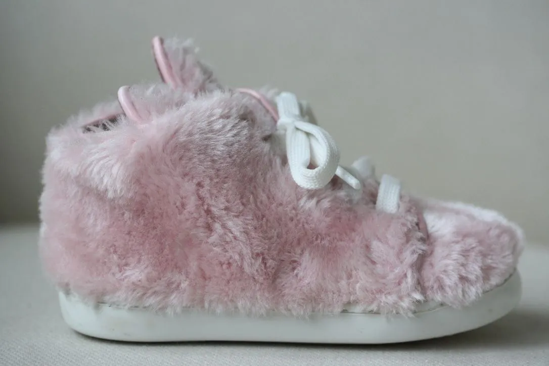 MINNA PARIKKA BABY FAUX FUR HIGH TOP SNEAKERS SHOES EU 21 UK 4/5