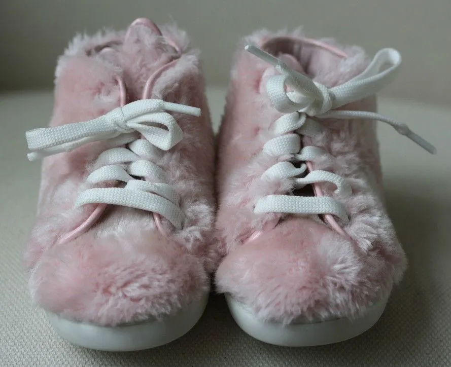 MINNA PARIKKA BABY FAUX FUR HIGH TOP SNEAKERS SHOES EU 21 UK 4/5