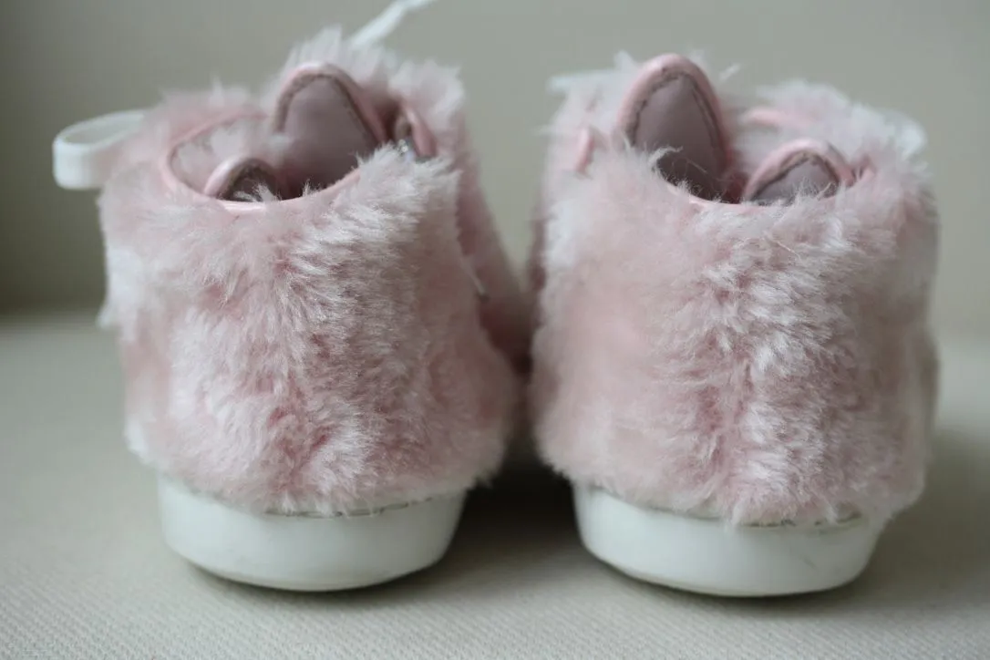 MINNA PARIKKA BABY FAUX FUR HIGH TOP SNEAKERS SHOES EU 21 UK 4/5
