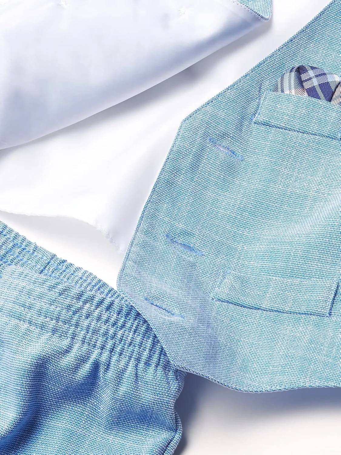 Nautica Baby Boys' 4-Piece Suit Set with Dress Shirt, Vest, Pants, and Bow Tie