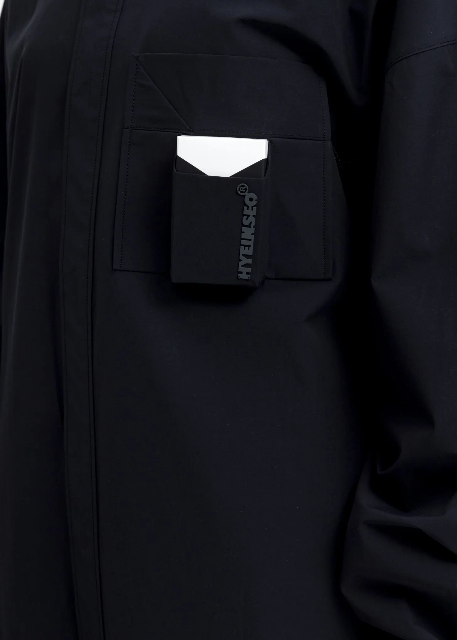 Navy Oversized Smoker's Shirt