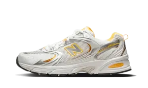 New Balance 530 White Vibrant Apricot Silver Metallic