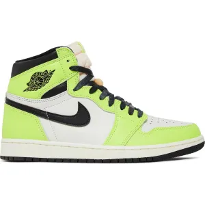 Nike Air Jordan 1 Retro High OG sneakers, light green/black/white