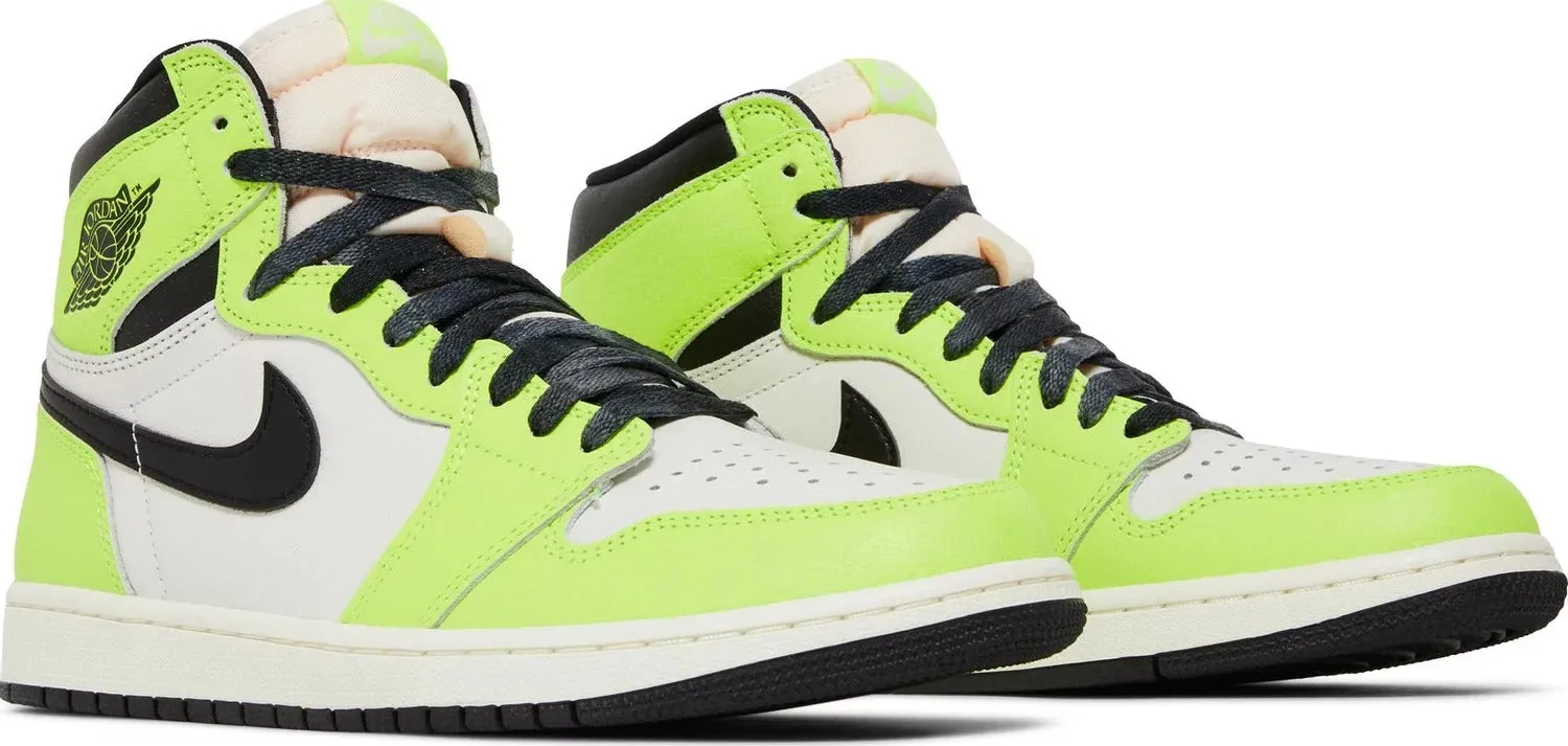 Nike Air Jordan 1 Retro High OG sneakers, light green/black/white
