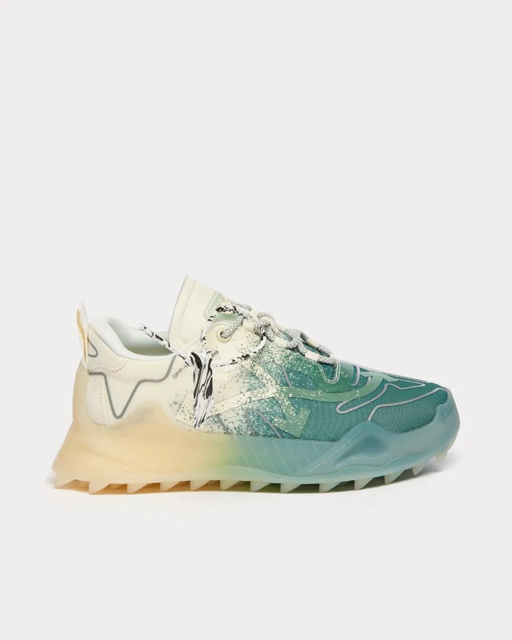 ODSY-1000 Green / Cream White Top Sneakers