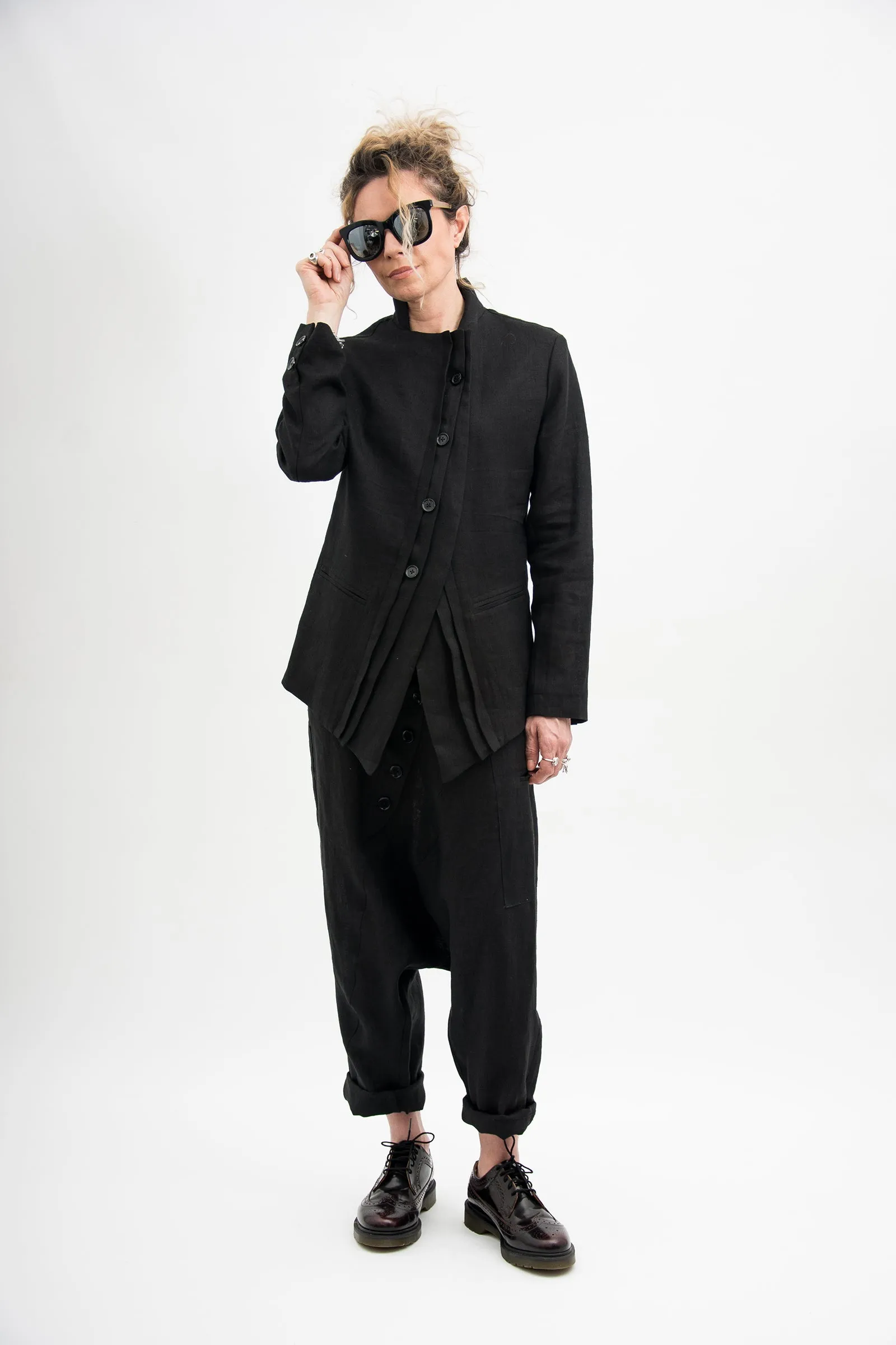 Organic Linen Harem Pants