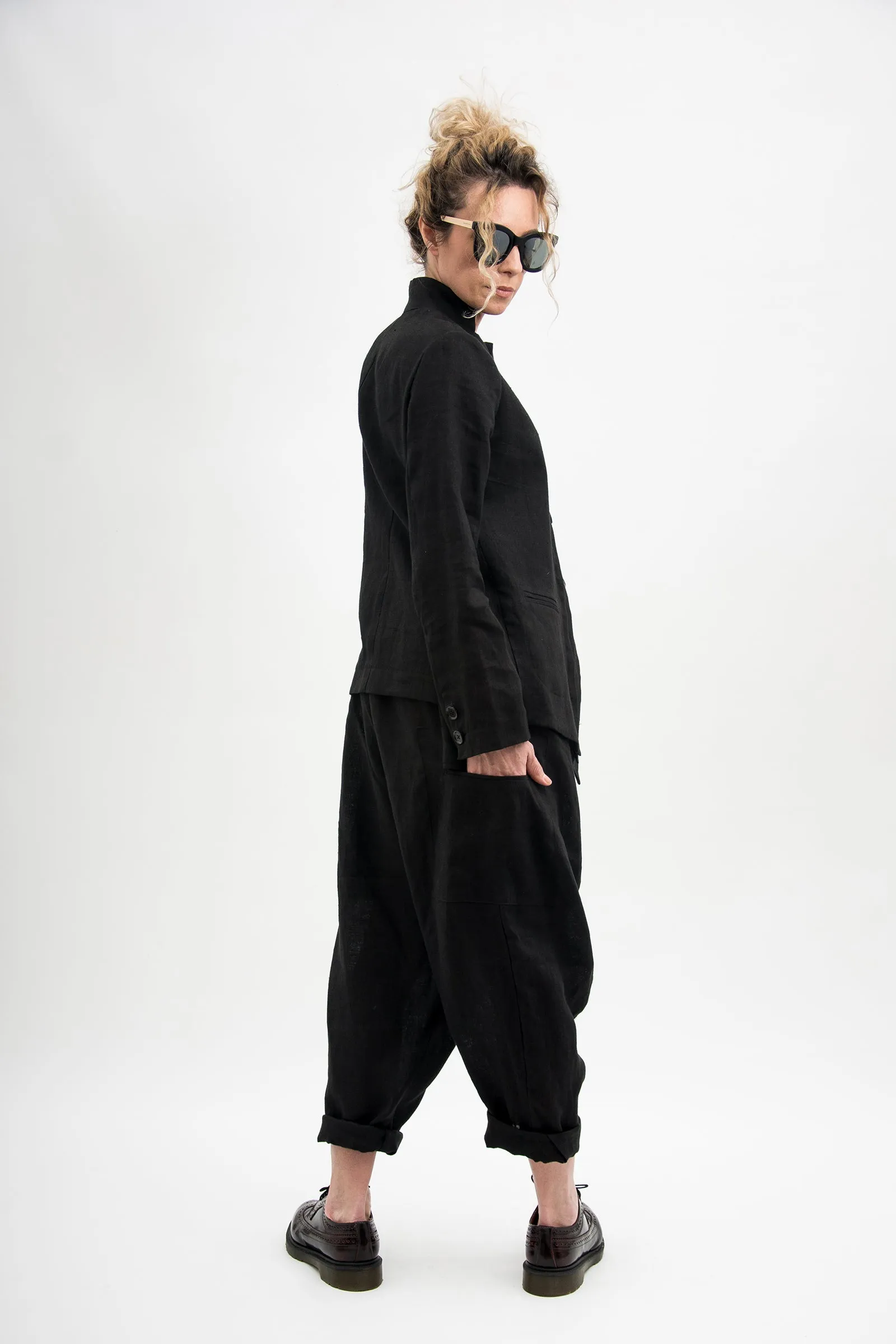 Organic Linen Harem Pants
