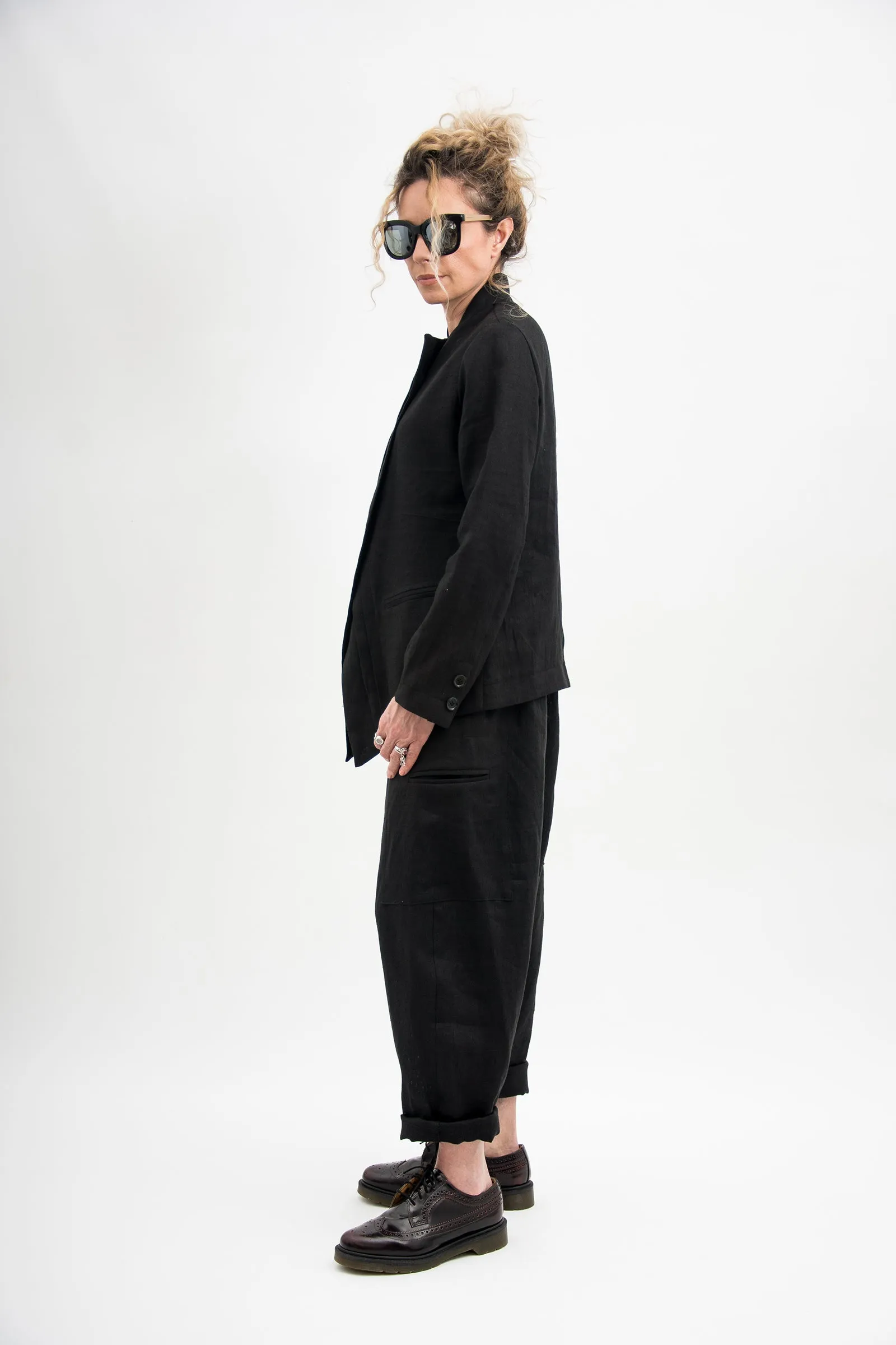 Organic Linen Harem Pants