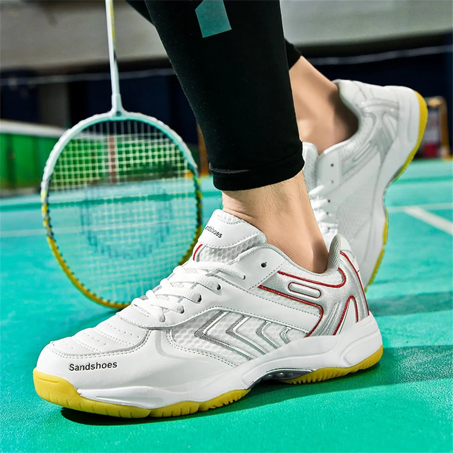 Pickleball Shoes for Men Badminton Tennis Shoes for All Court Racquetball Sneakers