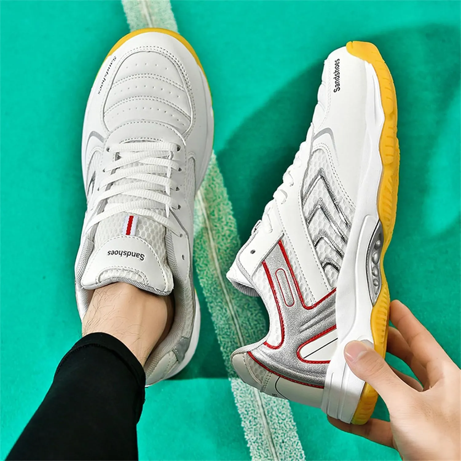 Pickleball Shoes for Men Badminton Tennis Shoes for All Court Racquetball Sneakers