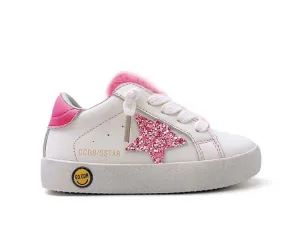 Pink Fur Sneakers