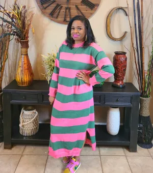Pretty Posh'd Striped Sweater Dress