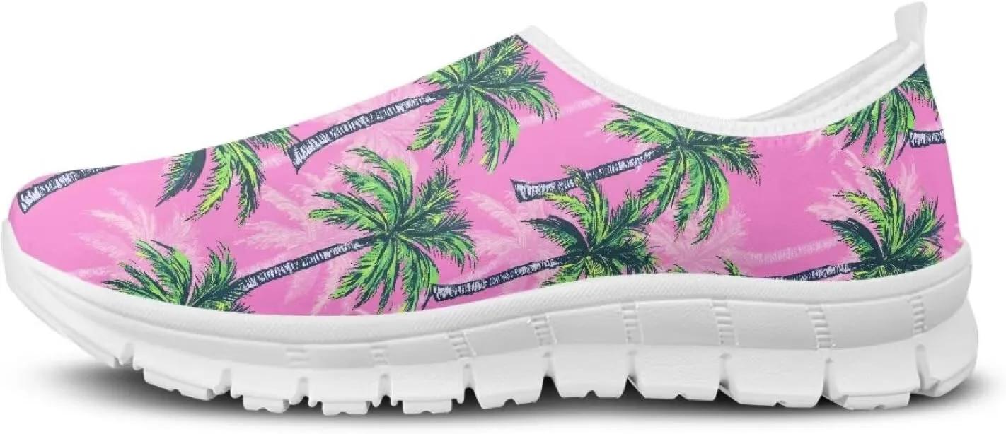 Pxjivorg Women's Art Painted Travel Shoes Shoes Slip On Casual Mesh Loafers Lightweight Comfort Fashion Outdoor Sneaker for Ladies US Size 5.5-11.5