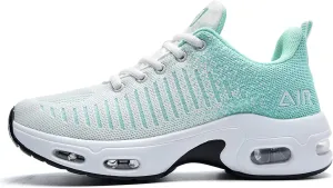 QAUPPE Womens Fashion Lightweight Air Sports Walking Sneakers Breathable Gym Jogging Running Tennis Shoes US 5.5-11 B(M)
