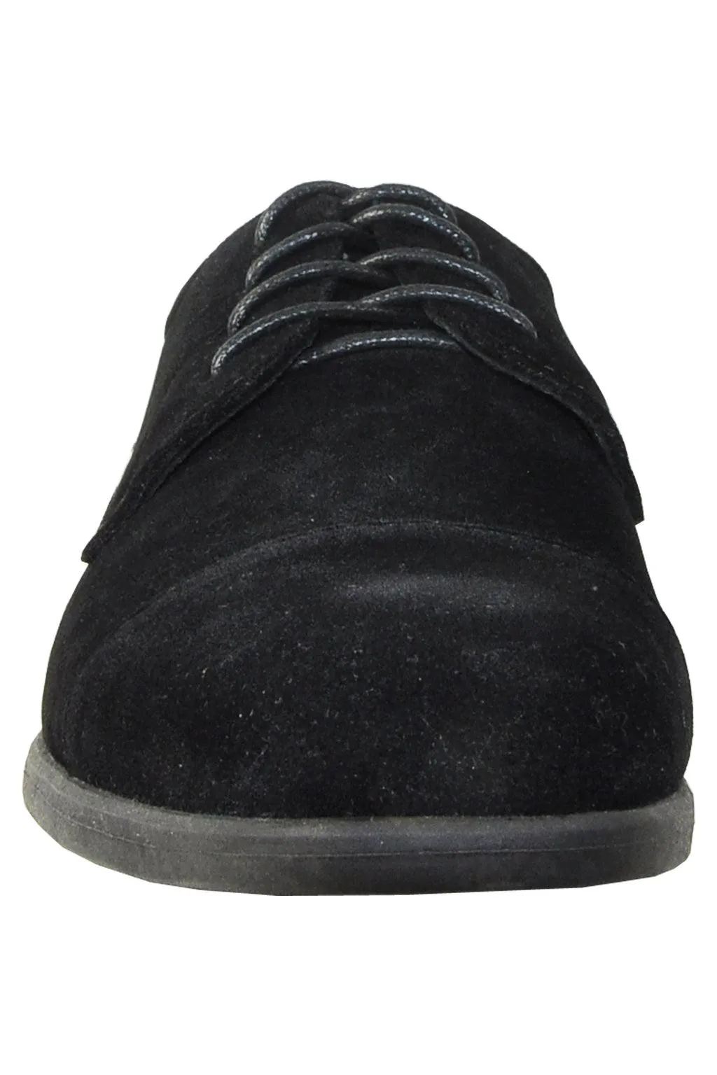 "Croydon" Black Suede Dress Shoes