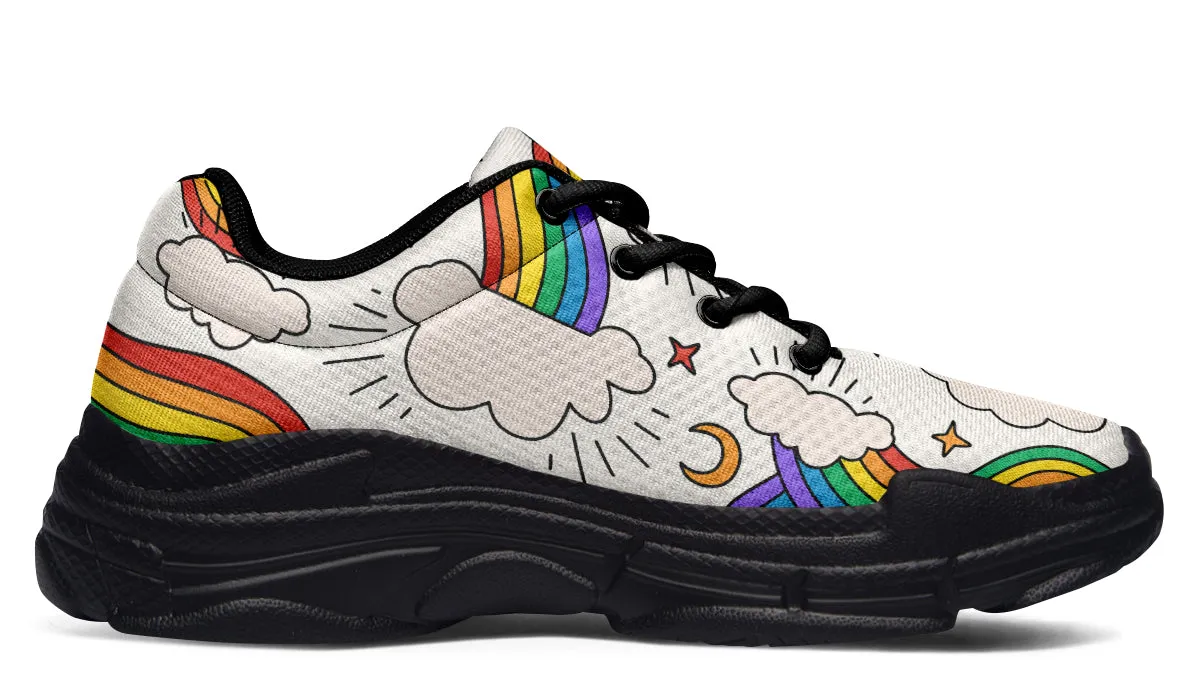 Rainbow Dreams Chunky Sneakers
