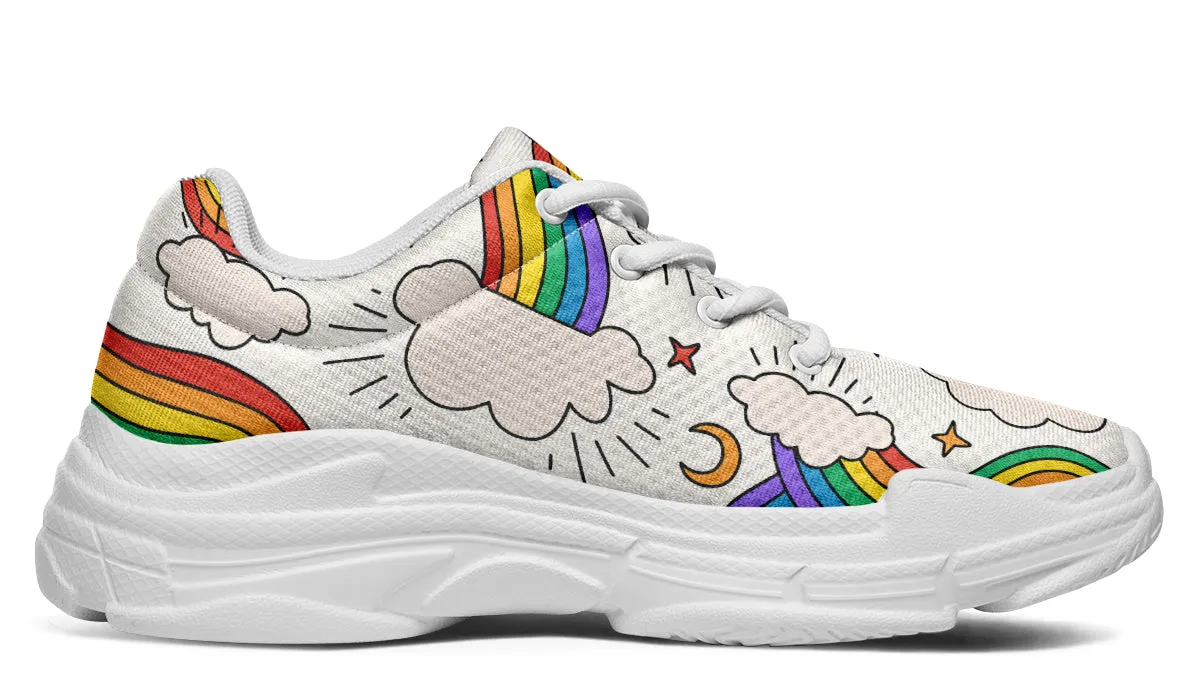 Rainbow Dreams Chunky Sneakers