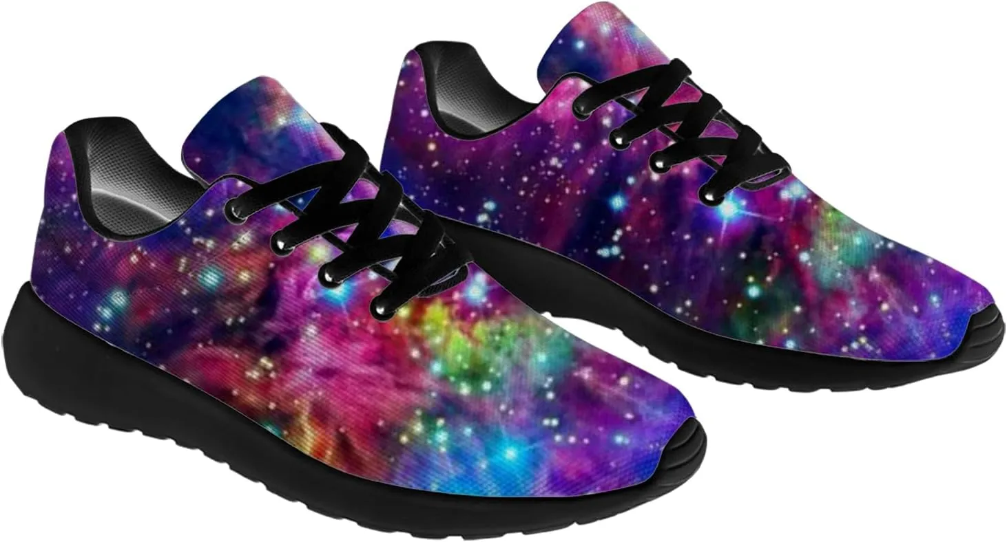 Running Shoes for Women Men Galaxy Shoes 3D Print Sneakers Gifts for Women Men
