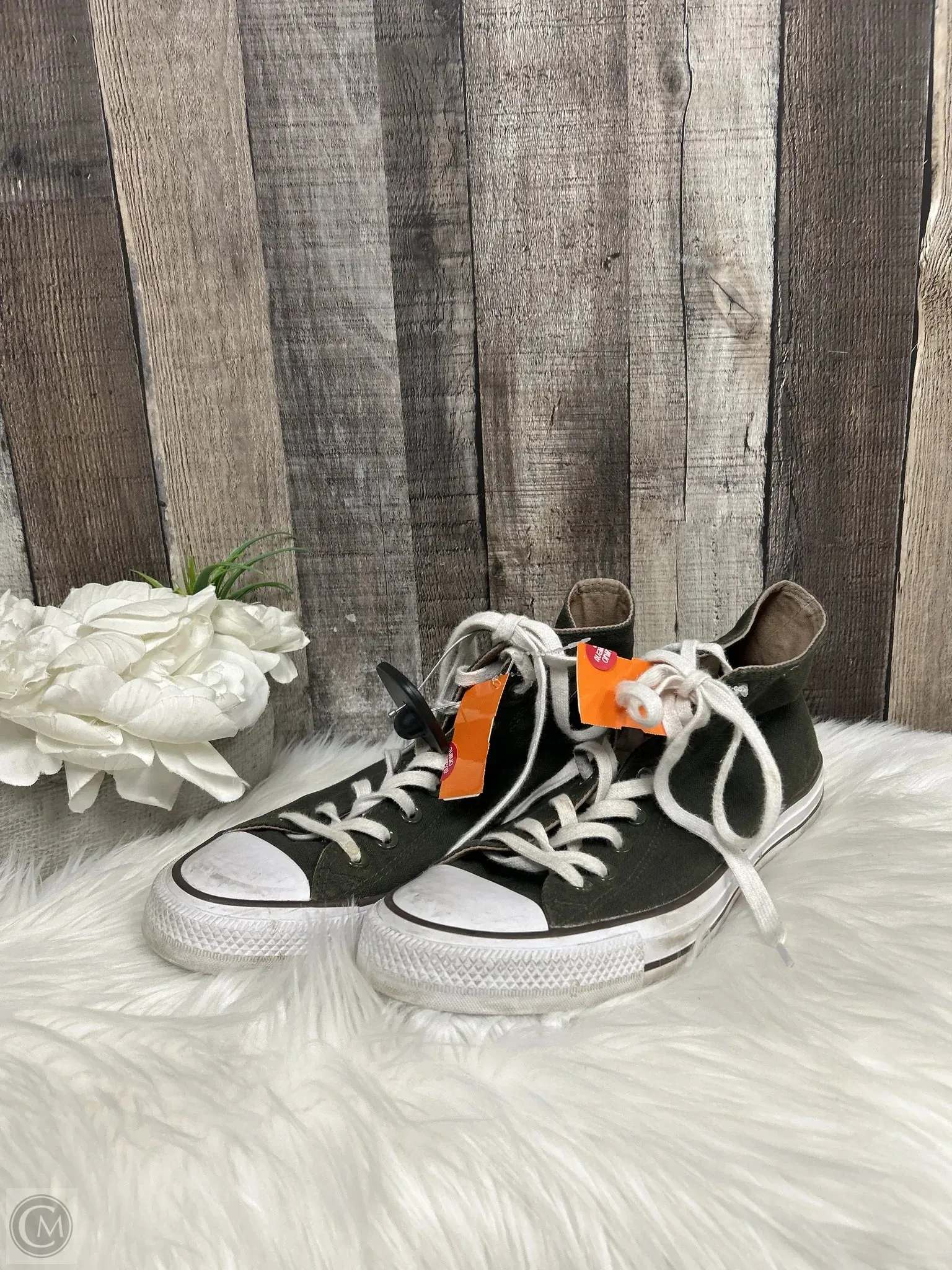 Shoes Sneakers By Converse In Green, Size: 10