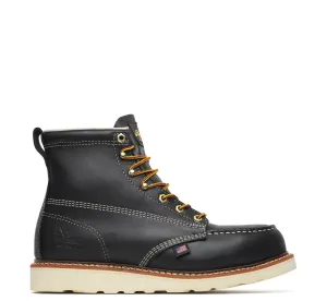 Thorogood Men's American Heritage MAXWear Wedge 6" Steel Toe Work Boot_Black