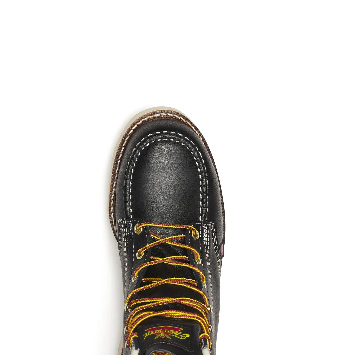 Thorogood Men's American Heritage MAXWear Wedge 6" Steel Toe Work Boot_Black
