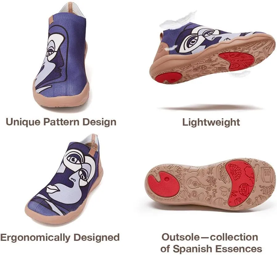 UIN Men's Walking Shoes Slip On Knitted Casual Boots Lightweight Comfort Fashion Sneaker The New Us