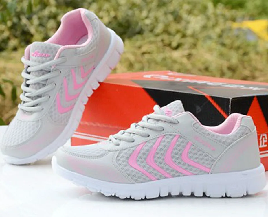 Women Sneakers  2019 mesh Breathable Sport Shoes Female