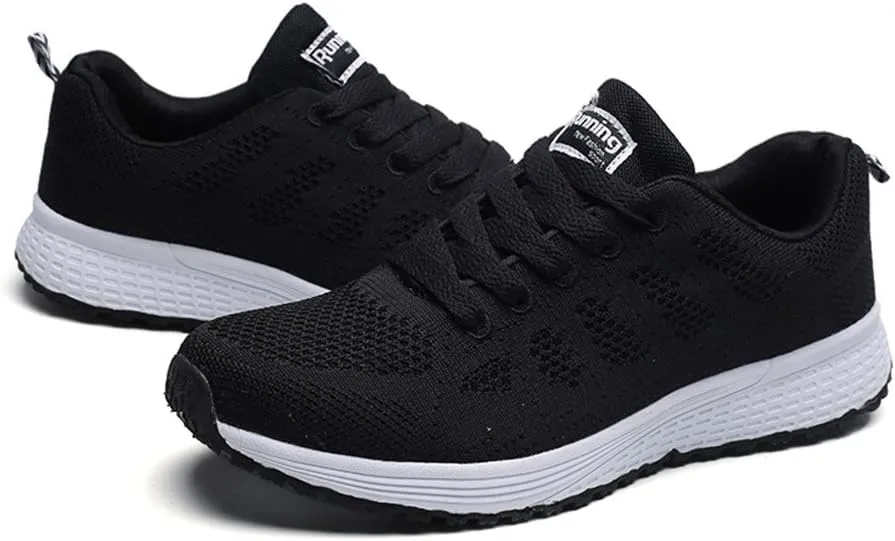 Womens Fashion Walking Running Shoes Breathable Mesh Mens Running Shoes Walking Women's Casual Shoes Brown Sneakers Waterproof Tennis Shoe Trainers Shoe