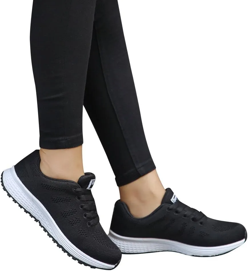 Womens Fashion Walking Running Shoes Breathable Mesh Mens Running Shoes Walking Women's Casual Shoes Brown Sneakers Waterproof Tennis Shoe Trainers Shoe