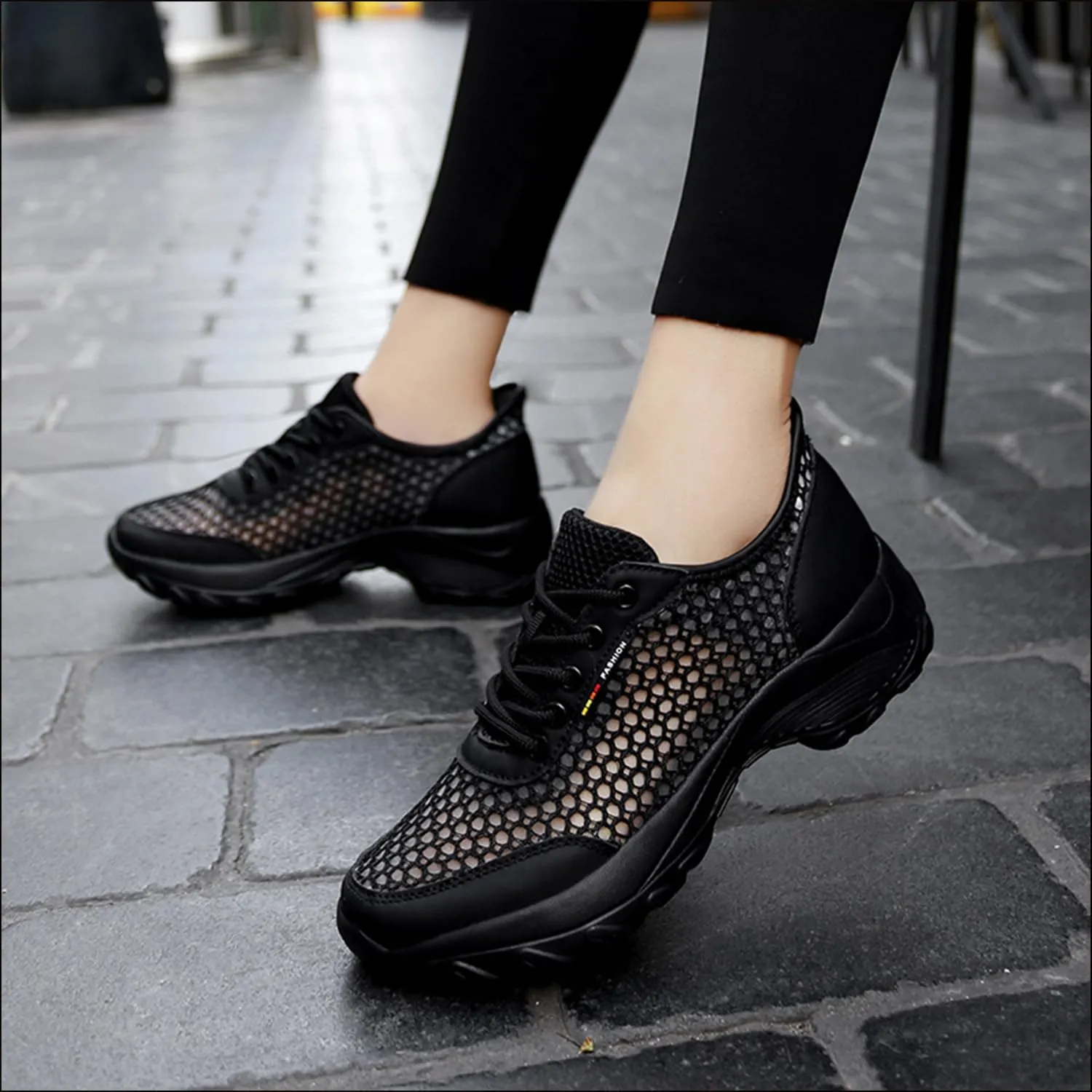 Womens Running Shoes Slip-on Walking Tennis Sneakers Lightweight Breathable Casual Soft Sole Mesh Workout Sports Shoes