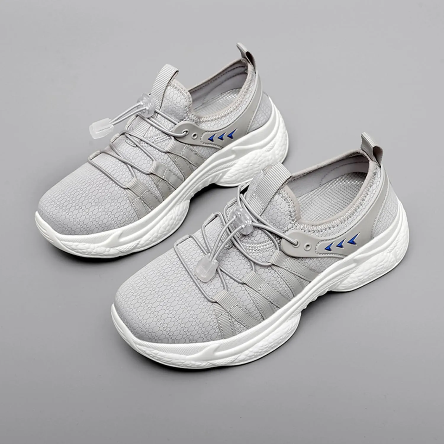 Womens Running Shoes Slip-on Walking Tennis Sneakers Lightweight Breathable Casual Soft Sole Mesh Workout Sports Shoes
