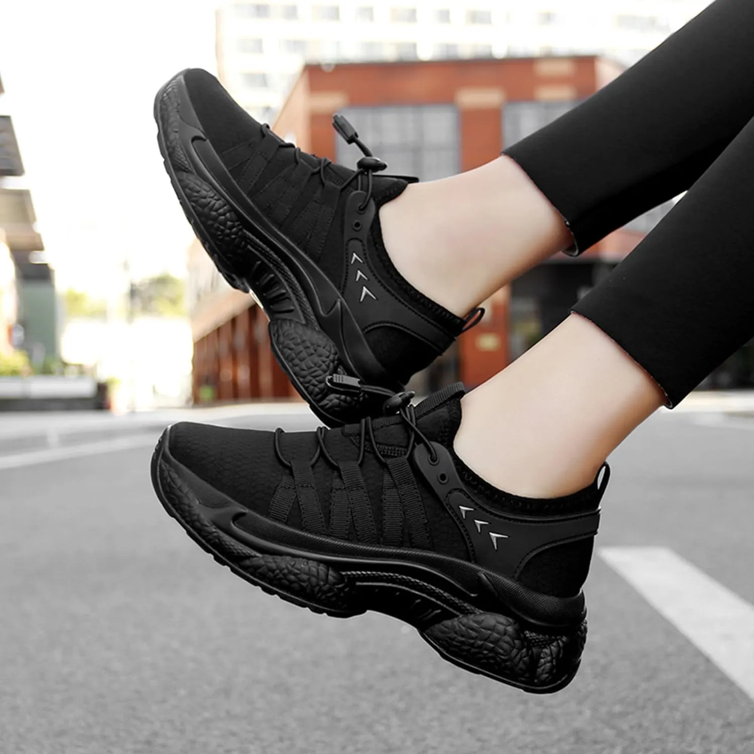 Womens Running Shoes Slip-on Walking Tennis Sneakers Lightweight Breathable Casual Soft Sole Mesh Workout Sports Shoes
