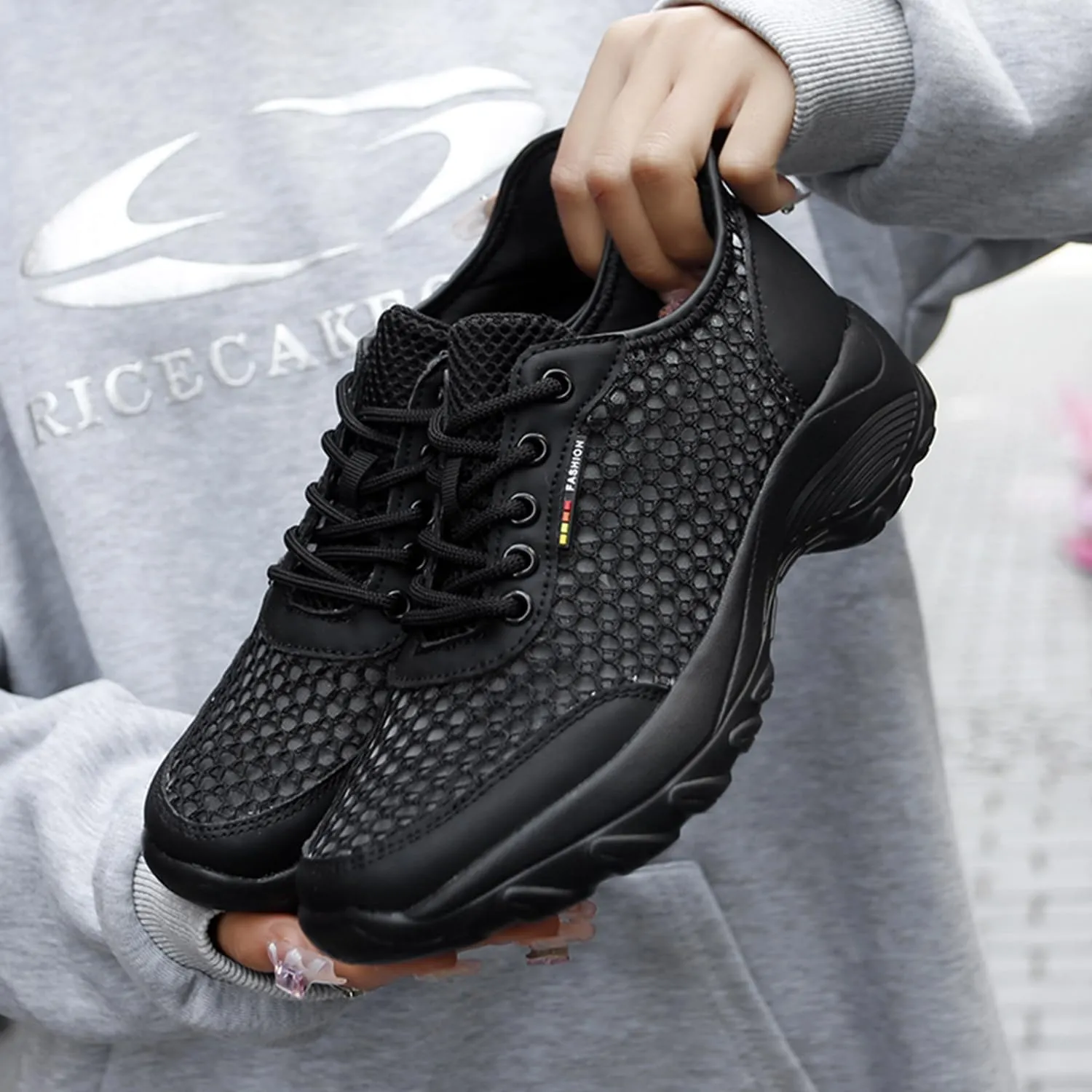 Womens Running Shoes Slip-on Walking Tennis Sneakers Lightweight Breathable Casual Soft Sole Mesh Workout Sports Shoes