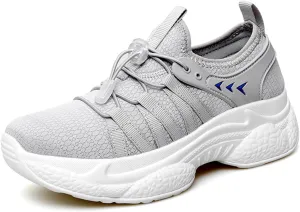 Womens Running Shoes Slip-on Walking Tennis Sneakers Lightweight Breathable Casual Soft Sole Mesh Workout Sports Shoes