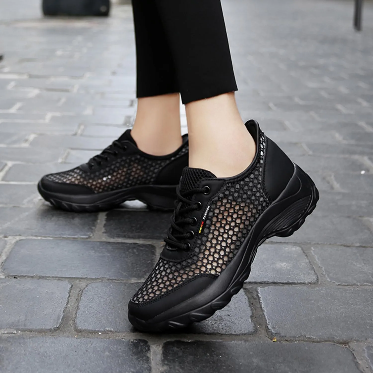 Womens Running Shoes Slip-on Walking Tennis Sneakers Lightweight Breathable Casual Soft Sole Mesh Workout Sports Shoes