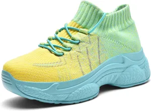 Womens Running Shoes Slip-on Walking Tennis Sneakers Lightweight Breathable Casual Soft Sole Mesh Workout Sports Shoes