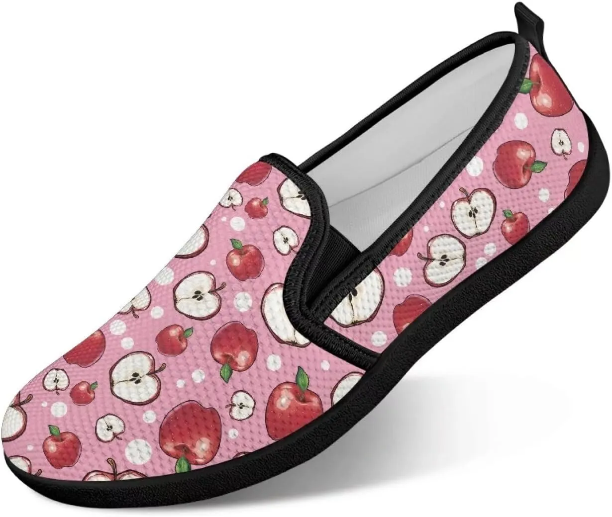 Women's Slip On Flat Sneakers Casual Loafers Mesh Art Pattern Comfort Soft Walking Shoes for Women Daily Travel Shoes US Size 6-11