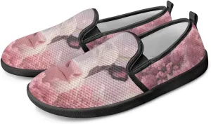 Women's Slip On Flat Sneakers Casual Loafers Mesh Art Pattern Comfort Soft Walking Shoes for Women Daily Travel Shoes US Size 6-11