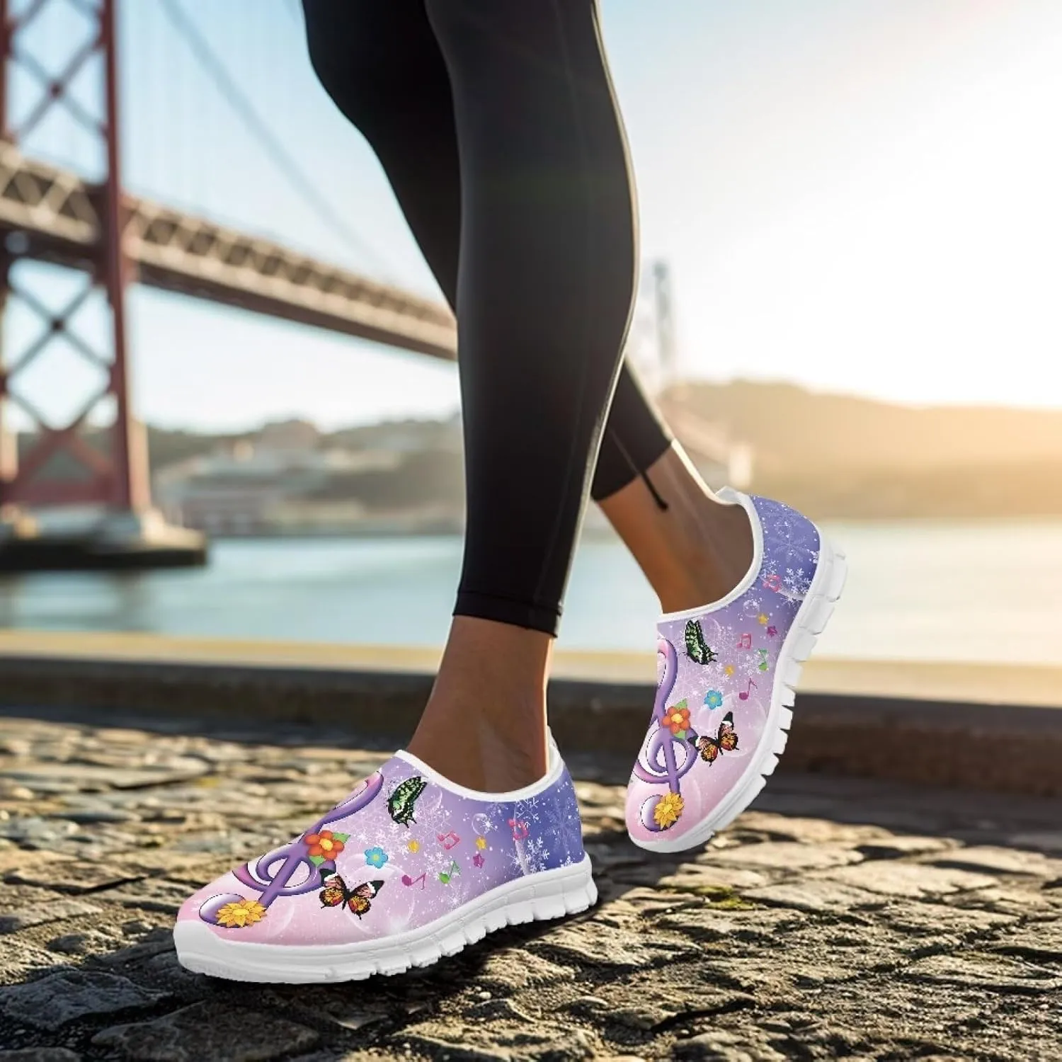 Women's Slip-On Loafers Shoes Casual Non-Slip Shoes Hiking Exercise Yoga Workout Shoes Cozy Lightweight Sneaker for Women US 5.5-11.5